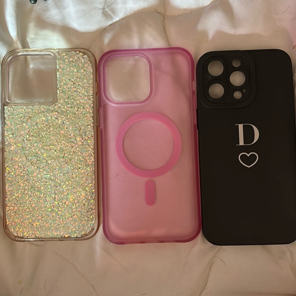 Selling these 3 iPhone 14 Pro Max cases.